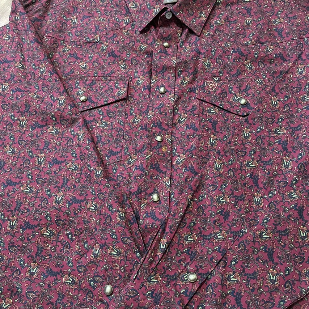 Ariat Men's Samson Snap Long Sleeve Western Shirt Sz XXL - Picture 9 of 9